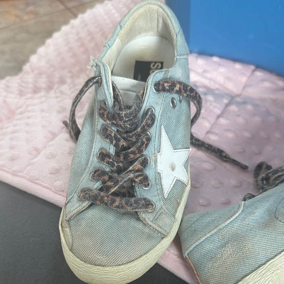 Golden goose  Denim Sneakers with Star Detail - Picture 1 of 4